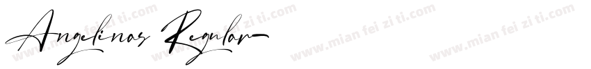Angelinas Regular字体转换